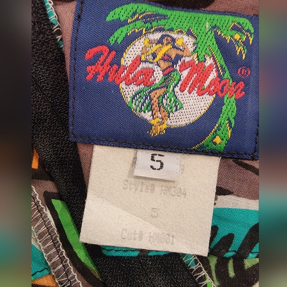 VTG Hula Moon by Jams World Novelty Print Cotton Shift Dress - Rare Cut 001 - Picture 13 of 15